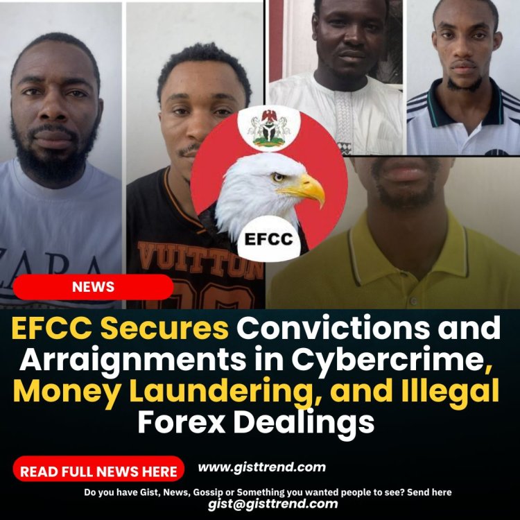EFCC Secures Convictions and Arraignments in Cybercrime, Money Laundering, and Illegal Forex Dealings