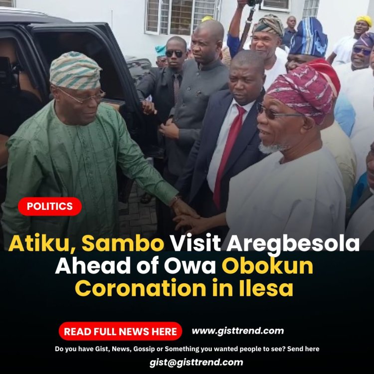 Atiku, Sambo Visit Aregbesola Ahead of Owa Obokun Coronation in Ilesa