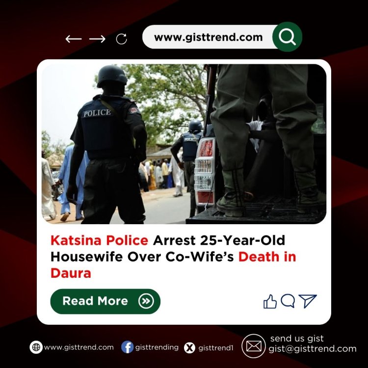 Katsina Police Arrest 25-Year-Old Housewife Over Co-Wife’s Death in Daura