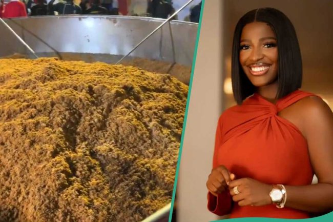 Akwa Ibom first lady designate reacts as Hilda Baci completes world record bid for largest pot of jollof rice