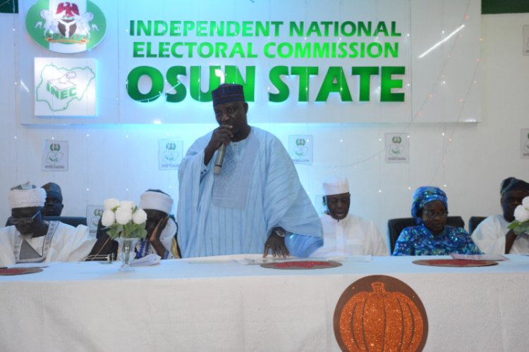 Ramadan: Electoral integrity equals sacred trust – Osun REC tells election stakeholders